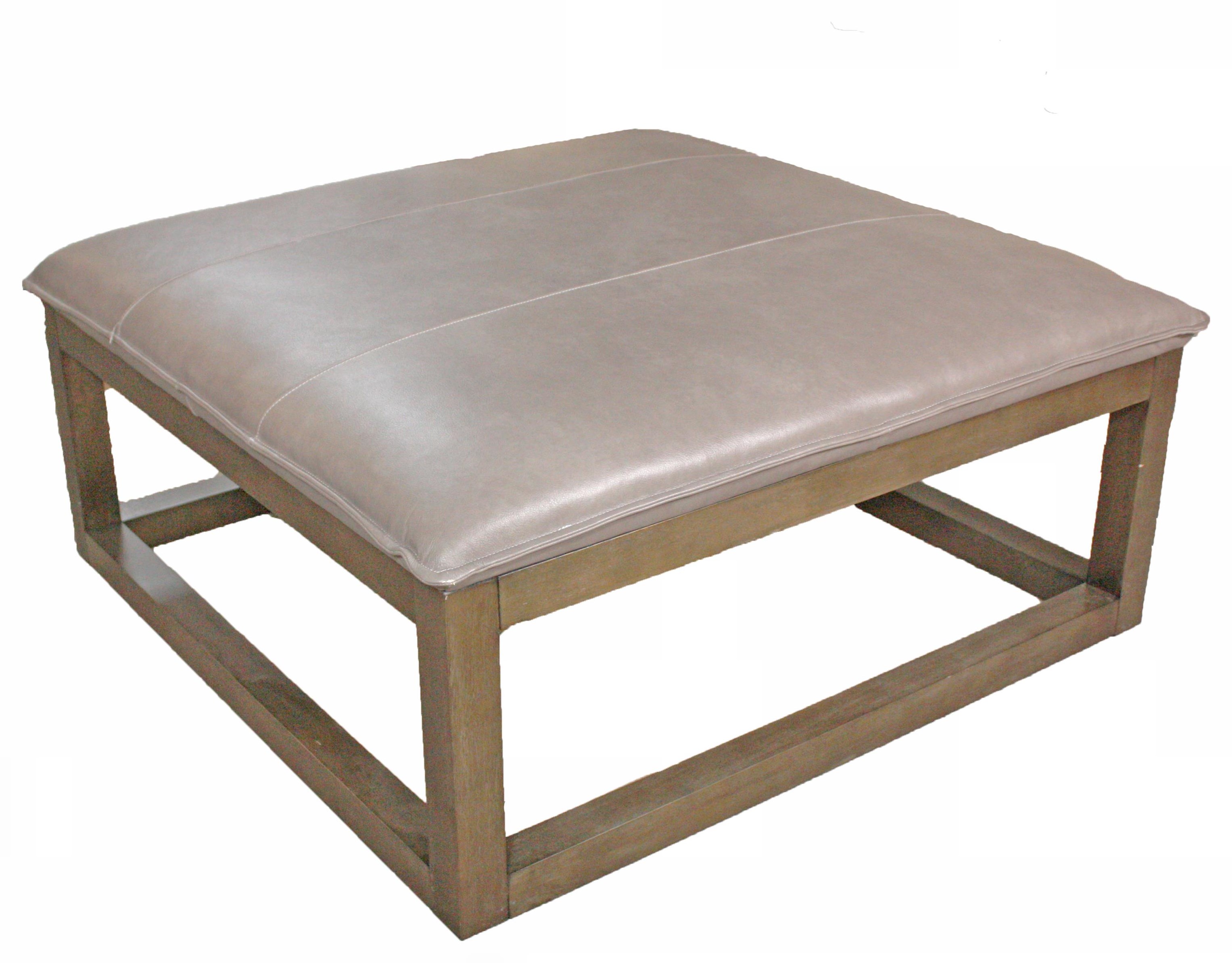 Bassett leather ottoman online
